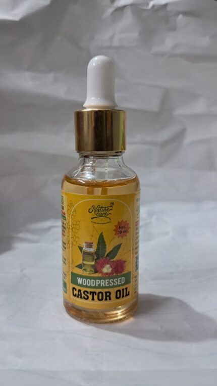 Naturecure Wood-Pressed Castor Seed Oil – 30 ml